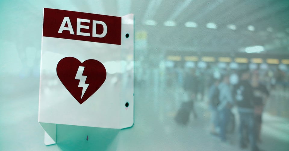 AED CPR Saves Life at Airport